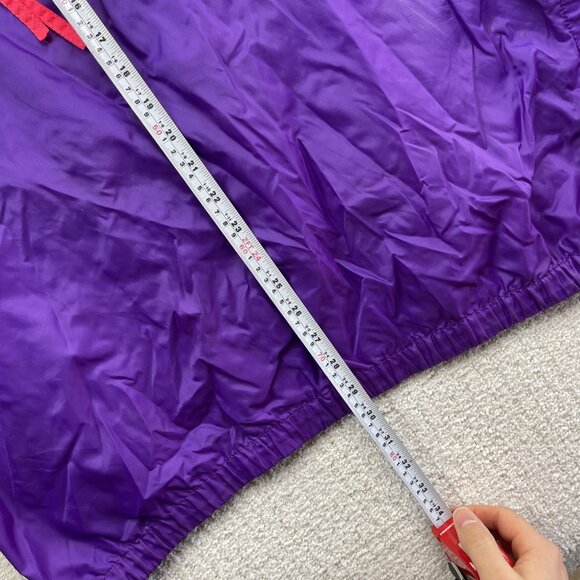 Vintage Columbia Radial Sleeve Neon Color Purple Jacket Windbreaker Men's Size L - Picture 8 of 13